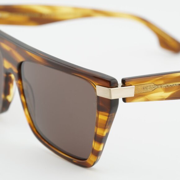 Victoria Beckham VB684S 224 Sunglasses Tobacco Square Frame, Brown Lenses main image 8